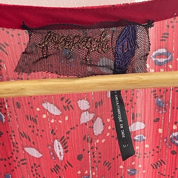 FREE PEOPLE BABY LOVE SMOCKED BODYCON
SHORT DRESSES Sheer Bright Red Small - Picture 6 of 9